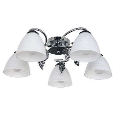 Светильник ЭкономСвет 233/5CR+BK WT