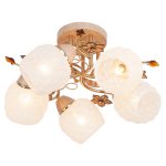 Люстра эконом Экономсвет 233LM/5FGD WT