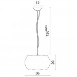 Светильник подвесной Divinare 1317/01 SP-3 BEATA