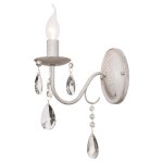 Светильник бра классическое с хрусталем Экономсвет 2346/1wWG