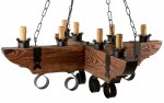 Люстра "Вэлла" 8xE14x40Вт состаренное дерево 236-64-18