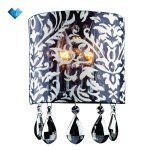 Светильник Eurosvet 3613/2 хром/дымчатый хрусталь Strotskis