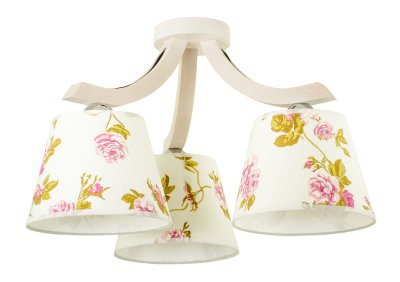 Люстра "Морис розы" 3хЕ27х60Вт беленый 237-11-23