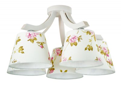 Люстра "Морис розы" 5хЕ27х60Вт беленый 237-11-25