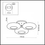 Люстра-подвес Odeon light 2869/42L TARON