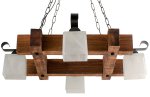 Люстра "Форта" 4хЕ27х60Вт состаренное дерево 239-64-24