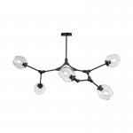 Люстра Адель Branching Bubble Chandelier L5 Black Transparent ImperiumLoft 239842-22