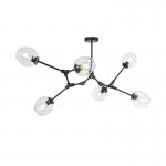 Люстра Адель Branching Bubble Chandelier L6 Black Transparent ImperiumLoft 239843-22
