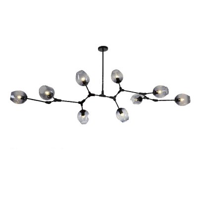 Люстра Адель Branching Bubble Chandelier L9 Black Transparent ImperiumLoft 239846-22