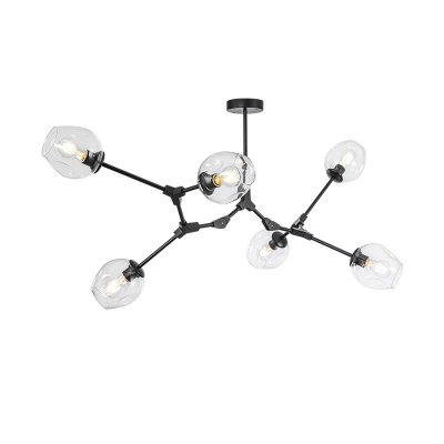 Люстра Адель Branching Bubble Chandelier L6 Black Amber ImperiumLoft 239857-22