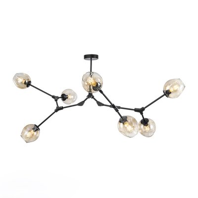 Люстра Адель Branching Bubble Chandelier L7 Black Amber ImperiumLoft 239858-22 Люстра Адель Branching Bubble Chandelier L7 Black Amber ImperiumLoft 239858-22