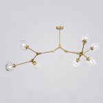 Люстра Адель Branching Bubble Chandelier L7 Brass Transparent ImperiumLoft 239865-22