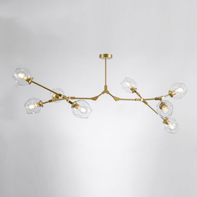 Люстра Адель Branching Bubble Chandelier L8 Brass Transparent ImperiumLoft 239867-22