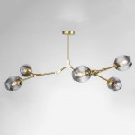 Люстра Адель Branching Bubble Chandelier L5 Brass Tinted ImperiumLoft 239870-22