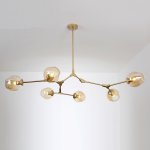 Люстра Адель Branching Bubble Chandelier L6 Brass Amber ImperiumLoft 239878-22