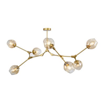 Люстра Адель Branching Bubble Chandelier L7 Brass Amber ImperiumLoft 239879-22