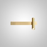 Настенный светильник JENIUS L40 Brass Right ImperiumLoft 239947-23