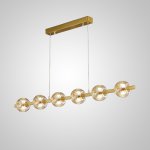 Реечный, рядный светильник SEMUND LONG L120 Brass ImperiumLoft 239995-23