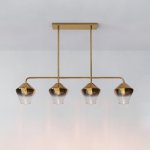 Реечный, рядный светильник CLOVE B Brass Amber ImperiumLoft 240000-23