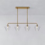 Реечный, рядный светильник CLOVE B Brass Transparent ImperiumLoft 240002-23