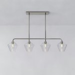 Реечный, рядный светильник CLOVE B Chrome Transparent ImperiumLoft 240004-23
