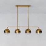 Реечный, рядный светильник CLOVE Brass Amber ImperiumLoft 240005-23