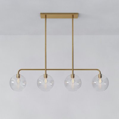 Реечный, рядный светильник CLOVE Brass Transparent ImperiumLoft 240007-23