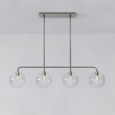 Реечный, рядный светильник CLOVE Chrome Transparent ImperiumLoft 240009-23