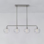 Реечный, рядный светильник CLOVE Chrome Transparent ImperiumLoft 240009-23