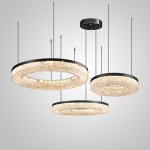 Кольцевая люстра OLAGUS COMBO А Black ImperiumLoft 240027-23