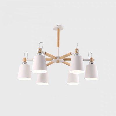 Люстра на штанге VARDA 6 lamps WH ImperiumLoft 240039-26