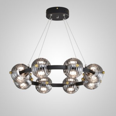 Кольцевая люстра SEMUND D60 Black ImperiumLoft 240072-23