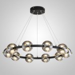 Кольцевая люстра SEMUND D80 Black ImperiumLoft 240073-23