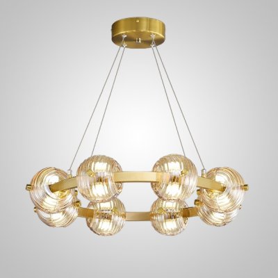 Кольцевая люстра SEMUND D60 Brass ImperiumLoft 240075-23
