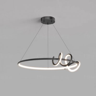 Кольцевая люстра RAFFEL D50 Black ImperiumLoft 240190-23