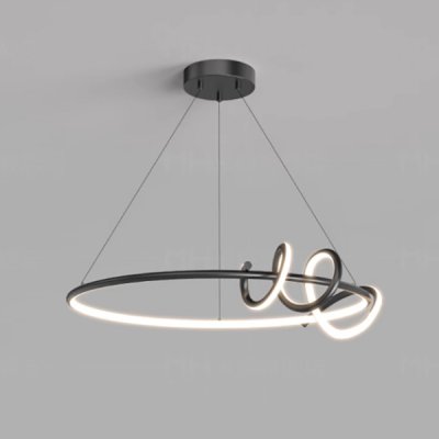 Кольцевая люстра RAFFEL D80 Black ImperiumLoft 240192-23