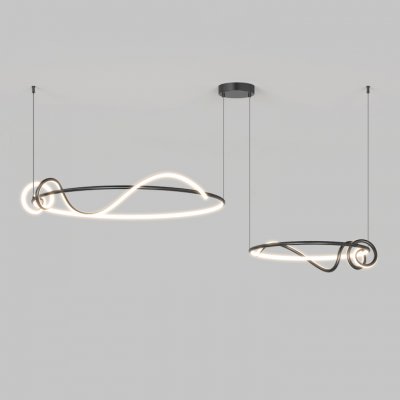 Кольцевая люстра RAFFEL COMBO D60+80 Black ImperiumLoft 240197-23 Кольцевая люстра RAFFEL COMBO D60+80 Black ImperiumLoft 240197-23