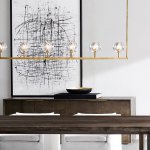 Люстра RH Boule De Cristal Linear Chandelier 6 Nickel ImperiumLoft 240203-22