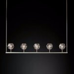 Люстра RH Boule De Cristal Linear Chandelier 5 Nickel ImperiumLoft 240205-22