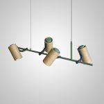 Подвесной реечный светильник BARREL A Green ImperiumLoft 240214-26