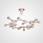 Дизайнерская люстра ATOMIC ROUND SUSPENSION White ImperiumLoft 240250-26