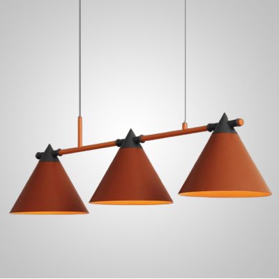 Подвесной реечный светильник CONE 4 Orange ImperiumLoft 240878-26 Подвесной реечный светильник CONE 4 Orange ImperiumLoft 240878-26