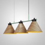 Подвесной реечный светильник CONE 4 Brown ImperiumLoft 240879-26