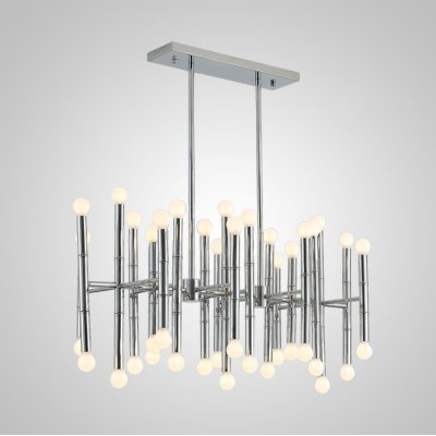 Подвесная рядная люстра CONSTA L40 Chrome ImperiumLoft 240883-26