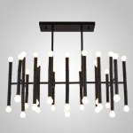 Подвесная рядная люстра CONSTA L40 Black ImperiumLoft 240884-26