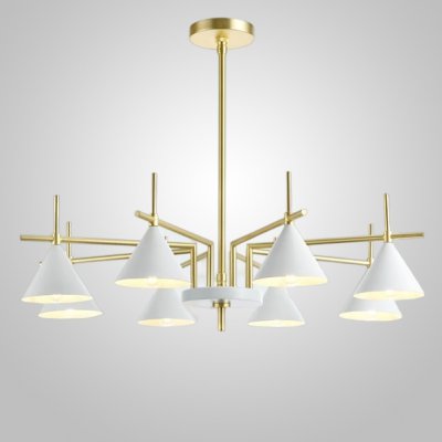 Люстра на штанге CONUS L8 Black ImperiumLoft 240896-26 Люстра на штанге CONUS L8 Black ImperiumLoft 240896-26