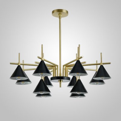 Люстра на штанге CONUS L12 Black ImperiumLoft 240898-26