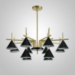 Люстра на штанге CONUS L12 Black ImperiumLoft 240898-26