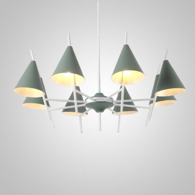 Люстра на штанге CRATER C L5 Green ImperiumLoft 241002-26