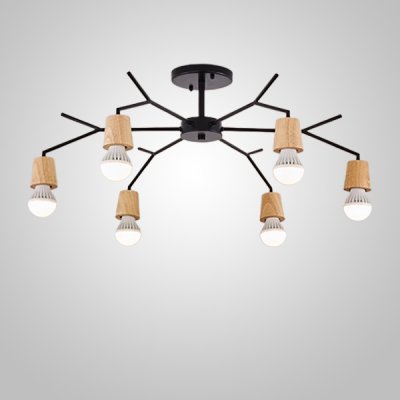 Люстра на штанге LES L6 Black ImperiumLoft 241174-26